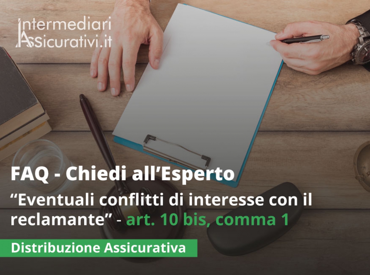 Il richiamo a “eventuali conflitti di interesse con il reclamante” contenuto nell’art. 10 bis, comma 1 è da intendersi riferito agli intermediari iscritti nella sezione D del RUI?